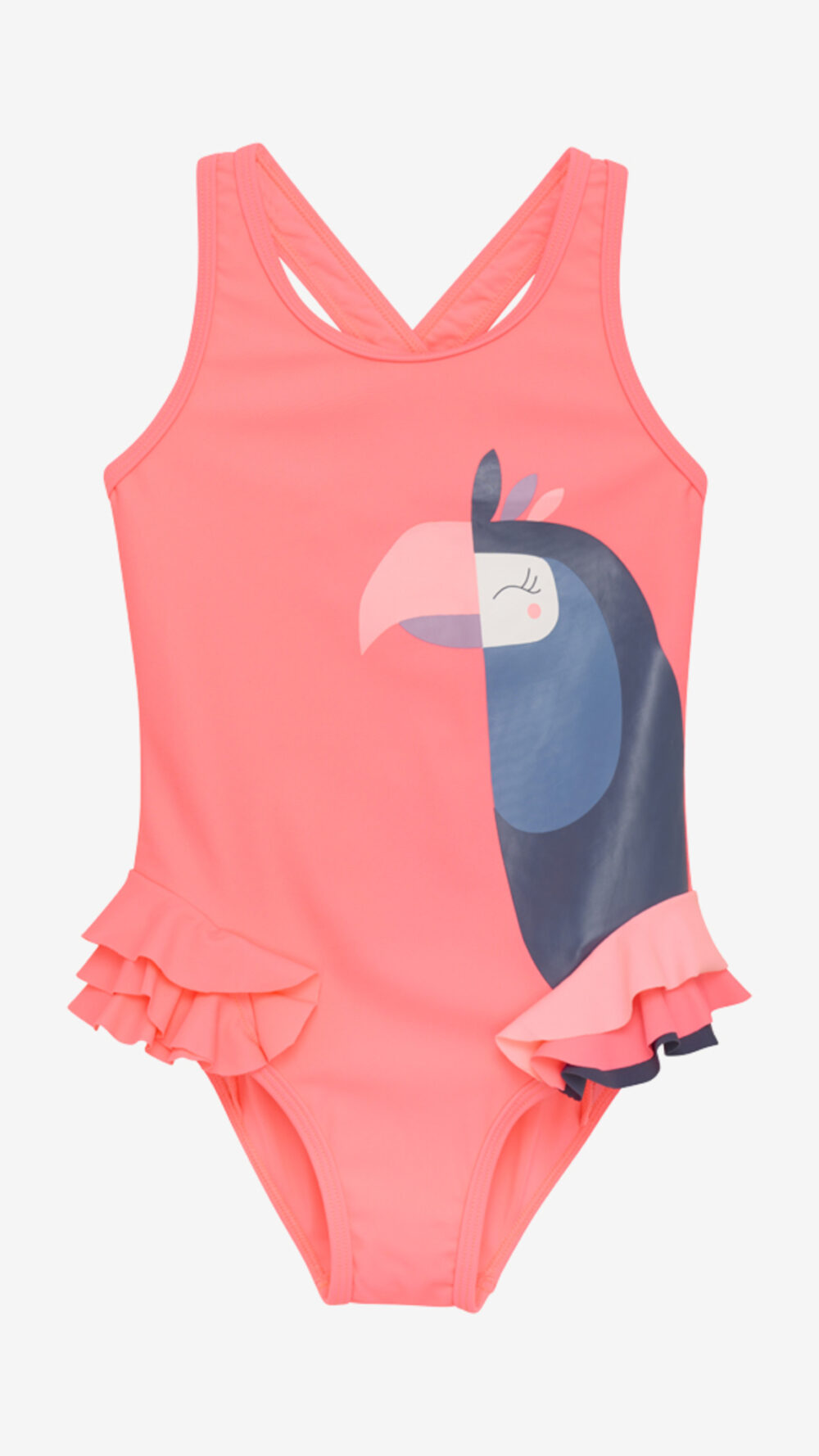 Color Kids swimsuit - Neon Coral