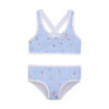 Color Kids Bikini W. Short Skirt Cerulean