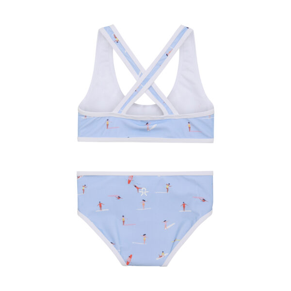 Color Kids Bikini W. Short Skirt Cerulean