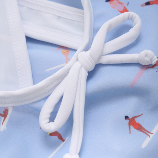 Color Kids Bikini W. Short Skirt Cerulean