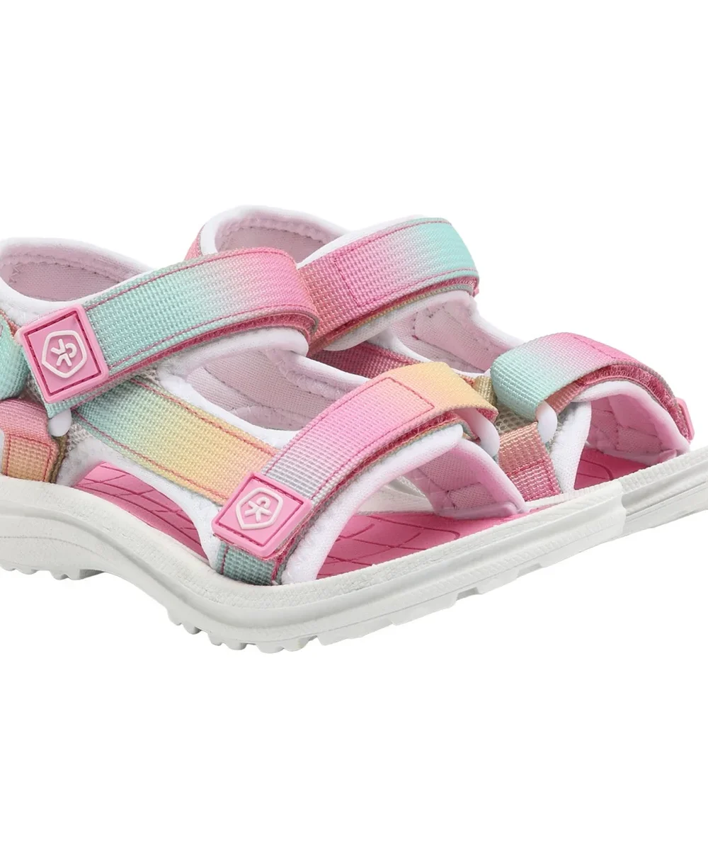 Color Kids Colorblock sandaler barn - Begonia Pink